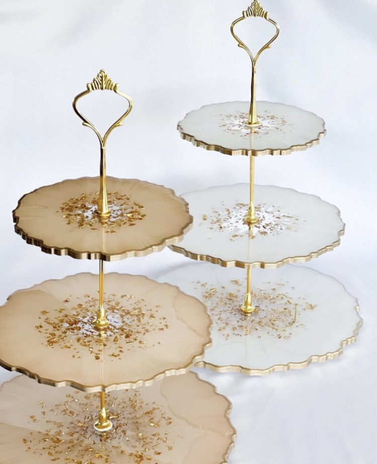 Силиконовый молд - Заготовка для фруктовницы круглая, набор — картинка 8