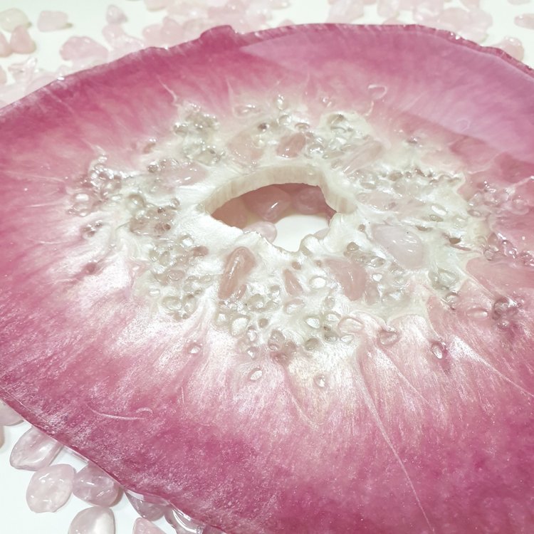 Силиконовый молд для эпоксидной смолы - Срез камня (большая жеода), ResinArt — картинка 4