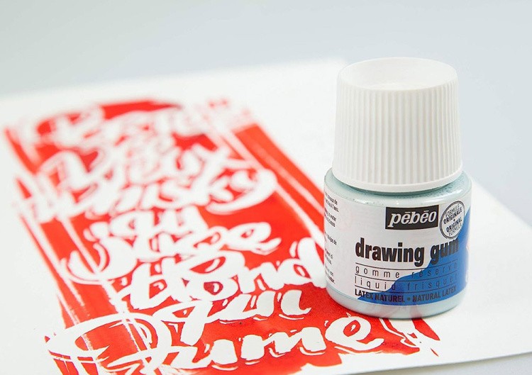 Маскирующая жидкость Drawing gum, 45 мл, PEBEO — картинка 6