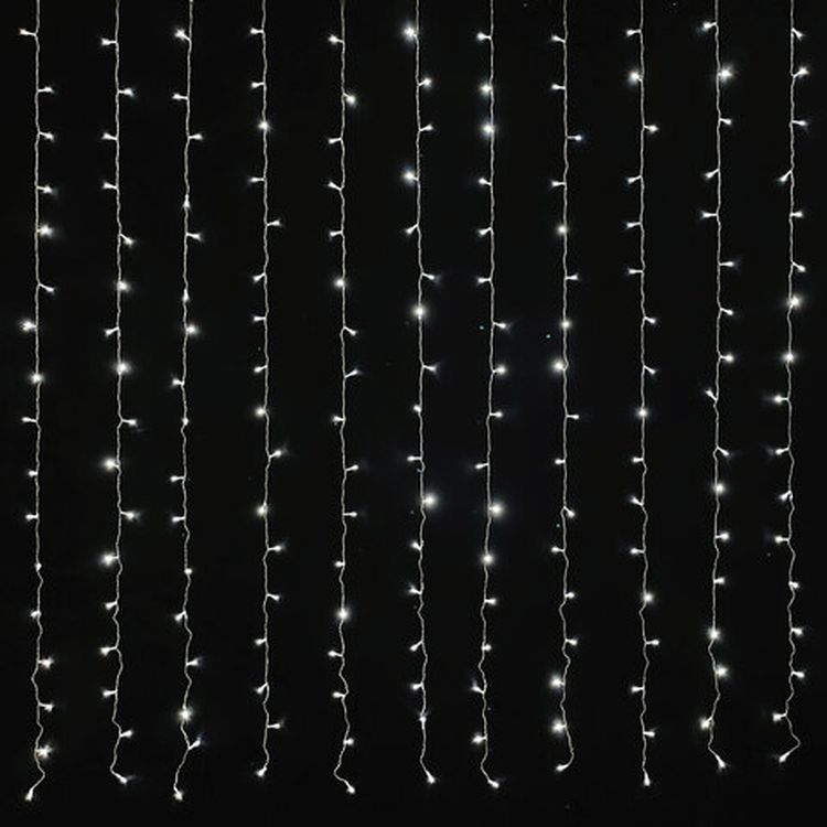 Гирлянда светодиодная «Занавес на окно», 3х2 м, 306 ламп, цвет: холодный белый — картинка 2