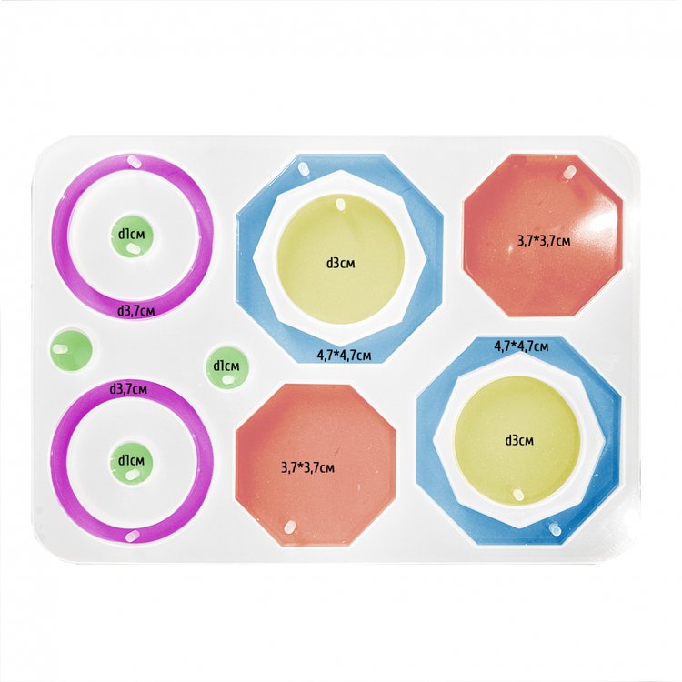 Силиконовый молд для сережек и кулонов, 14х10см — картинка 2