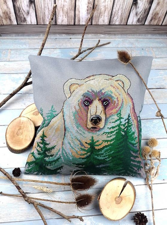 Набор для вышивания «Наволочка. Хозяин леса» — картинка 2