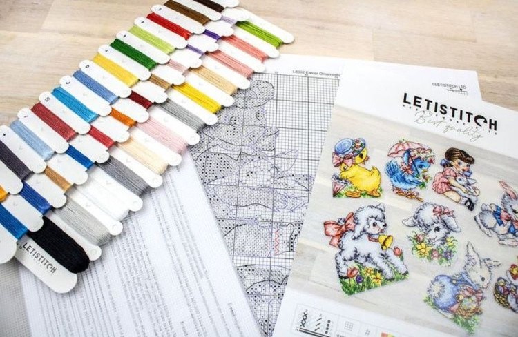 Набор для вышивания «Easter Ornaments Kit» — картинка 8