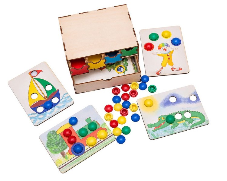 Развивающее пособие из дерева «Волшебный комодик. Книжные странички» — картинка 2