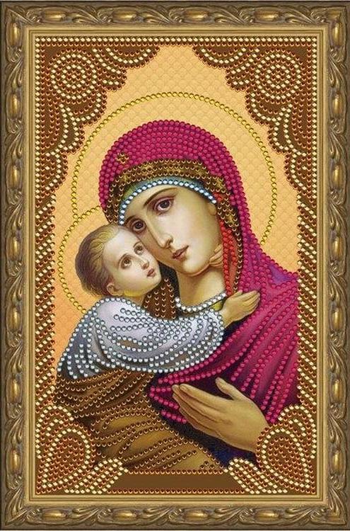 Алмазная вышивка «Владимирская икона Божией Матери»