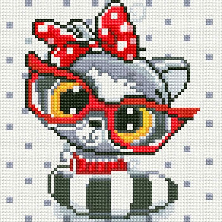 Алмазная вышивка «Малышка енот» — картинка 2