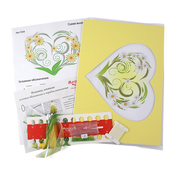 Набор для вышивания «Ромашки - сердце» — картинка 2