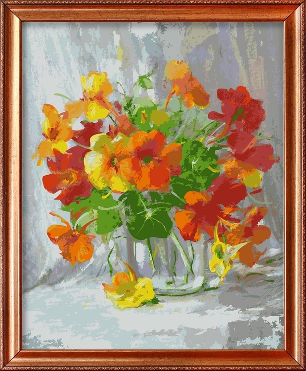 Картина по номерам «Оранжевое чудо» — картинка 2