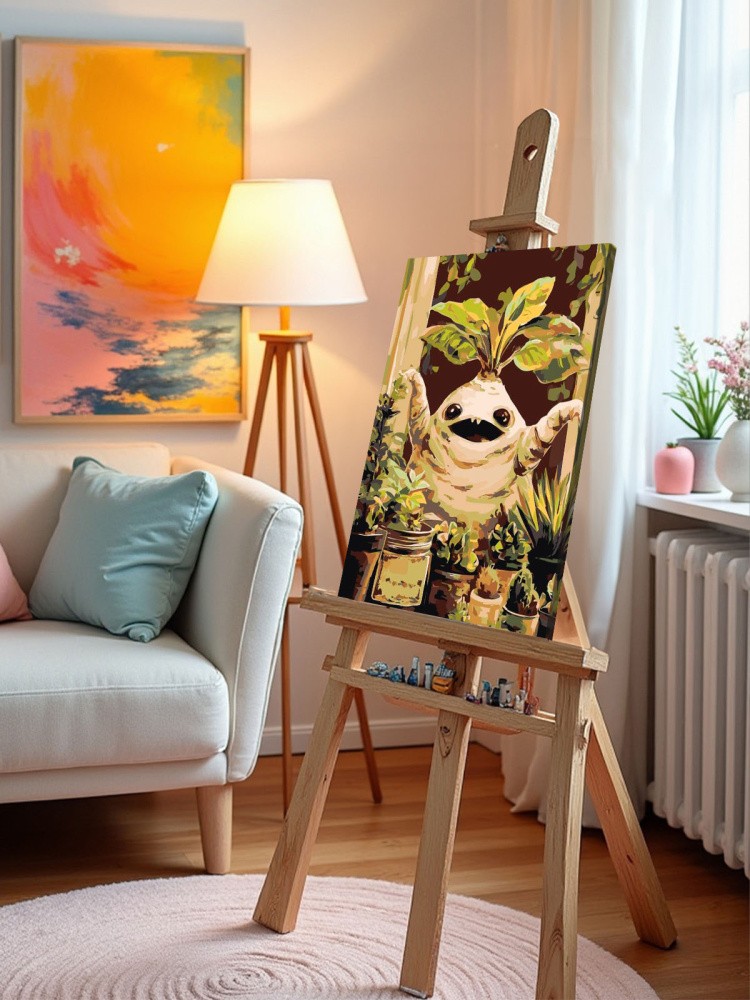 Картина по номерам Гарри Поттер растение мандрагора арт — картинка 9