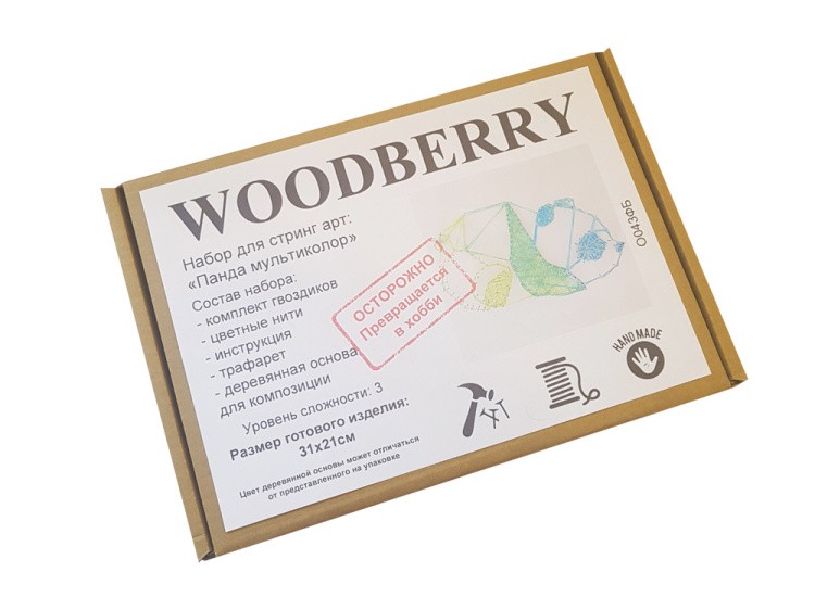 Набор для творчества STRING ART «Панда мультиколор» — картинка 2