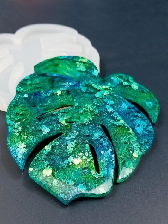 Силиконовый молд Монстера L, 16,5x23,5 см — картинка 6