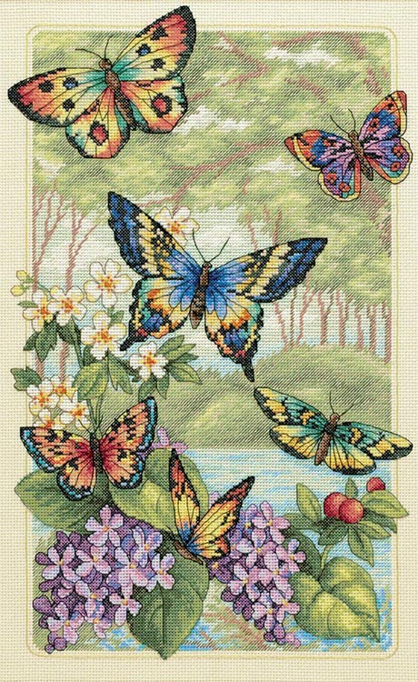 Набор для вышивания «Лес бабочек»