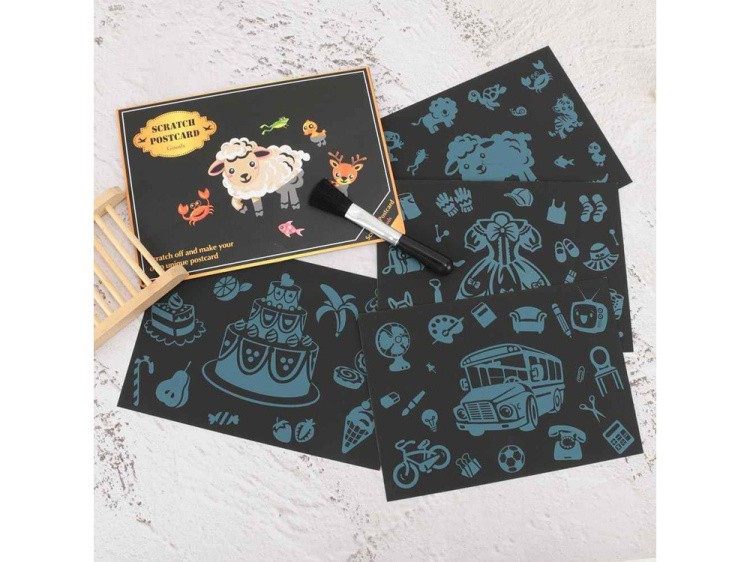 Набор скретч-открыток «Goods» (цветные) — картинка 3