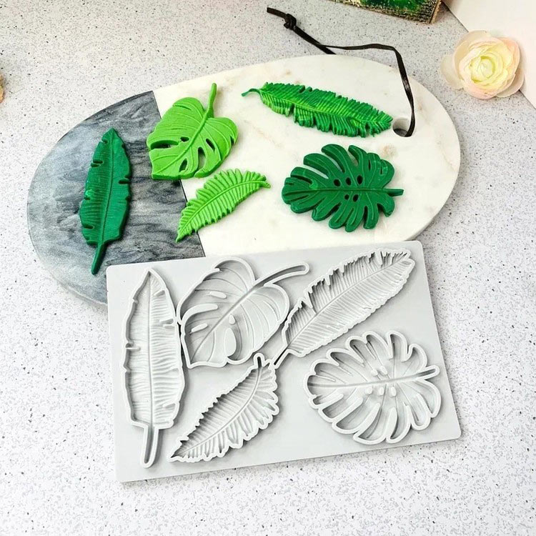 Силиконовый молд - Листья, 20x13см — картинка 3