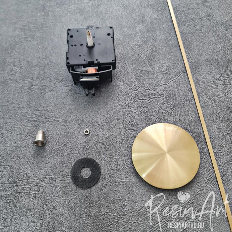 Часовой механизм с маятником (Германия), ResinArt — картинка 4