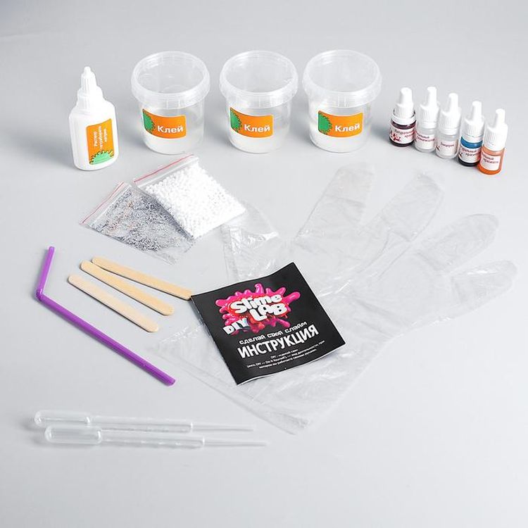 Набор для опытов и экспериментов Слайм лаб «Клубника» — картинка 2