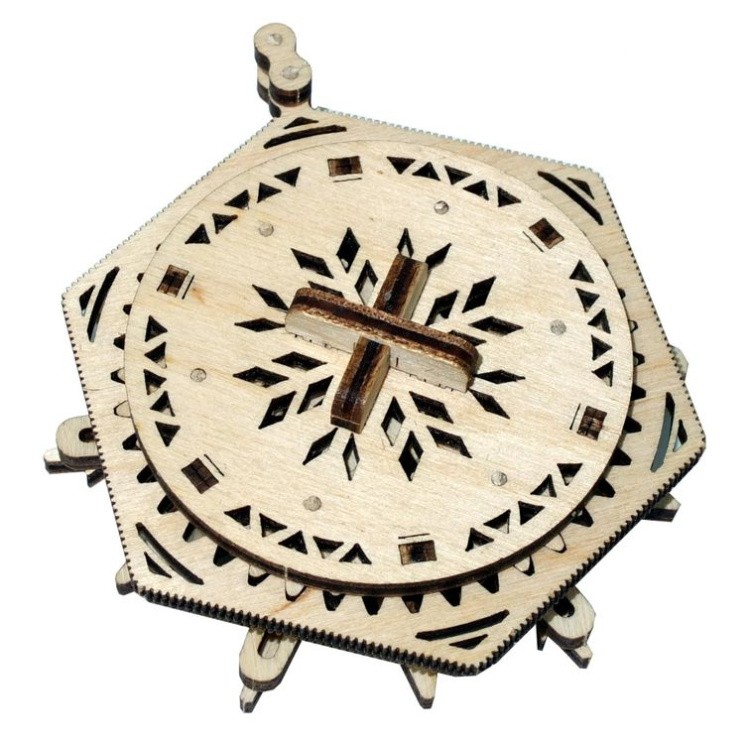 Конструктор из дерева «Вудик Снежинка», Wood Trick — картинка 3