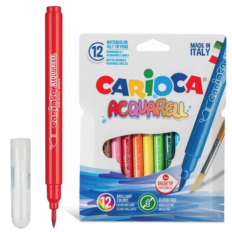 Фломастеры акварельные Acquarell, наконечник-кисть , 12 цв., Crayola — картинка 2