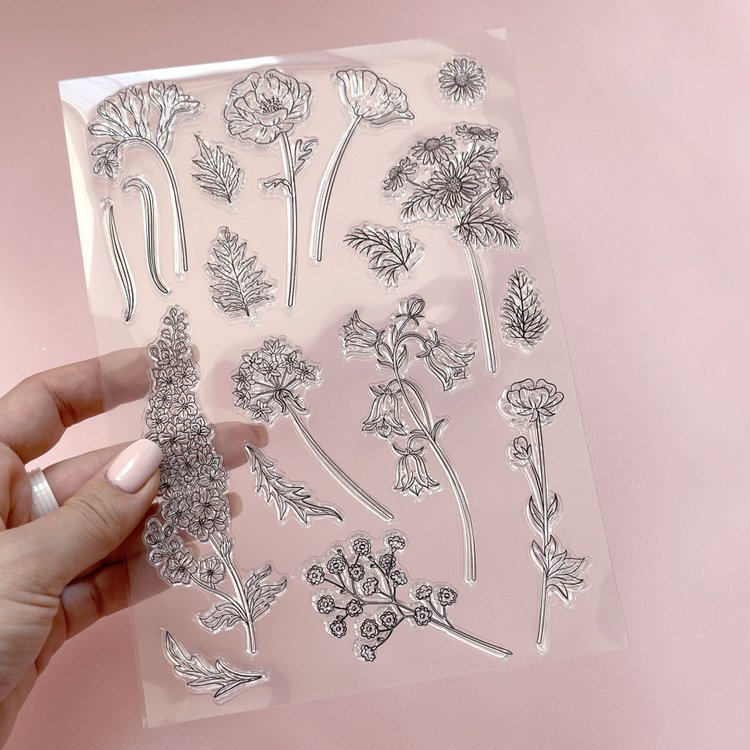 Силиконовые вкладыши с полевыми цветами №3 — картинка 2