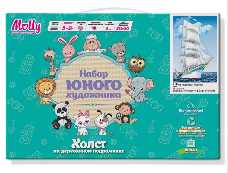 Картина по номерам «На поднятых парусах» — картинка 2