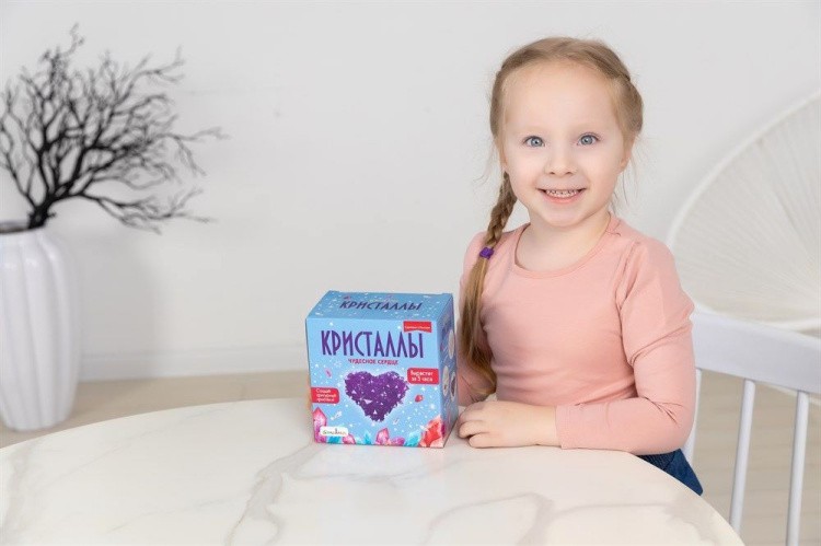 Набор для выращивания кристаллов «Сердце фиолетовое», Bumbaram — картинка 7