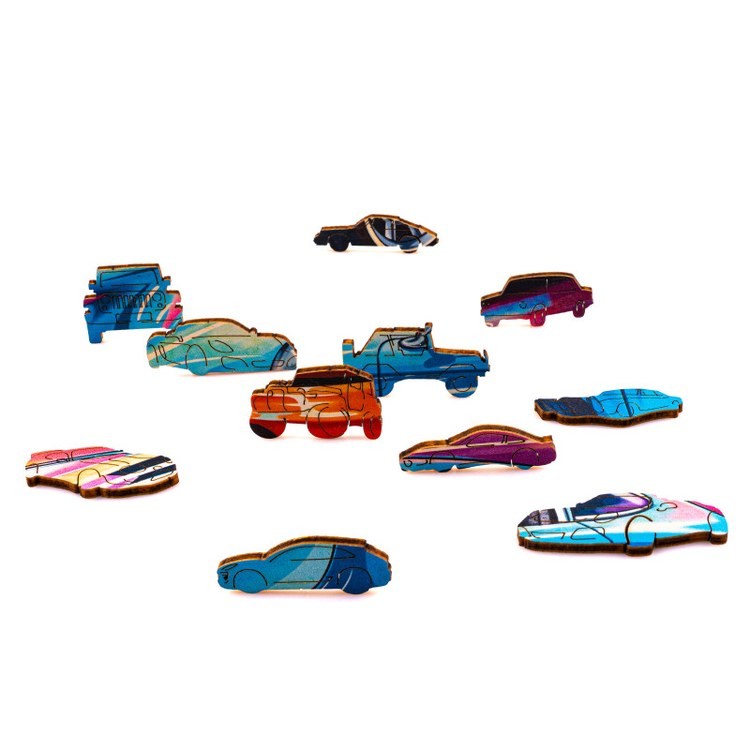 Деревянные пазлы «Спортивный Автомобиль M», Woodbests — картинка 4