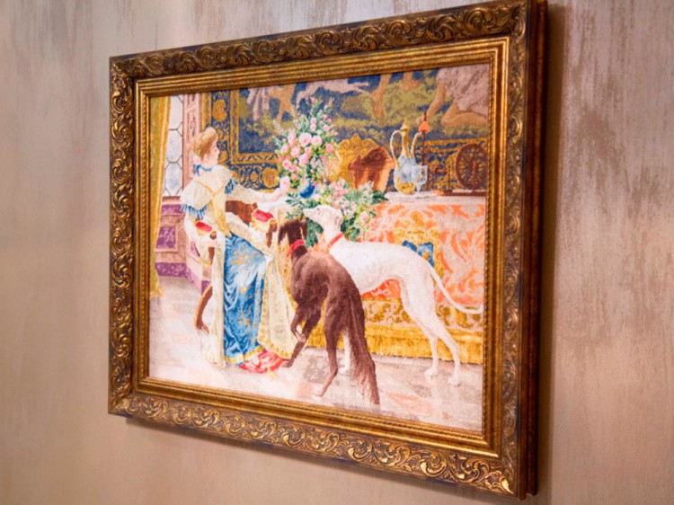 Набор для вышивания «Дама с борзыми» — картинка 5