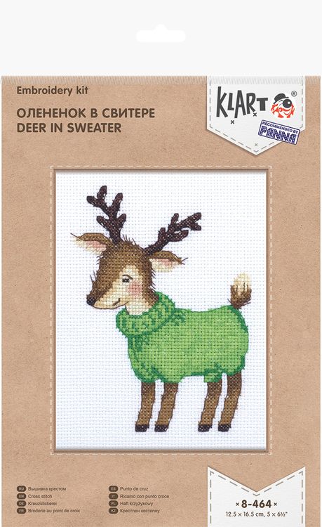 Набор для вышивания «Олененок в свитере» — картинка 4