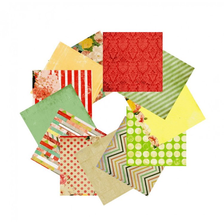 Набор бумаги «Яркие цветы» — картинка 4