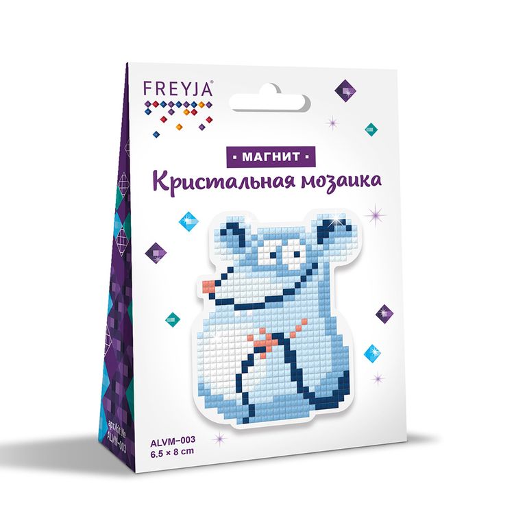 Алмазная вышивка магнит «Мышонок» — картинка 2