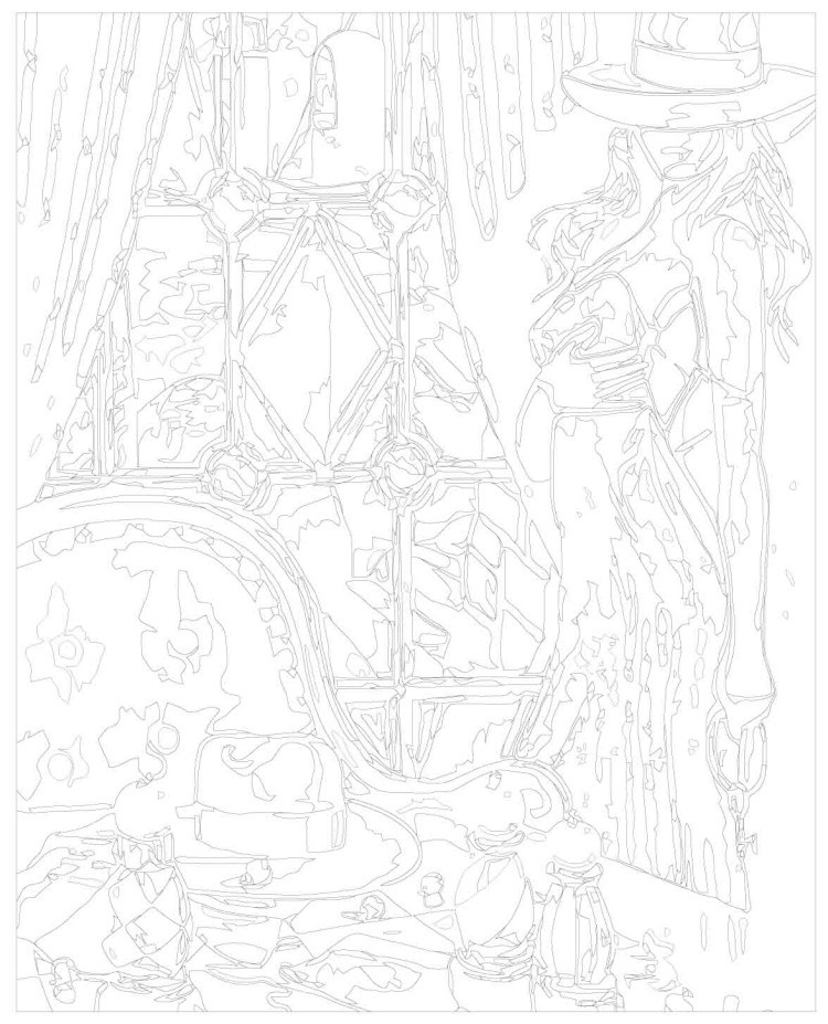 Картина по номерам «Вечер черных и белых» — картинка 3