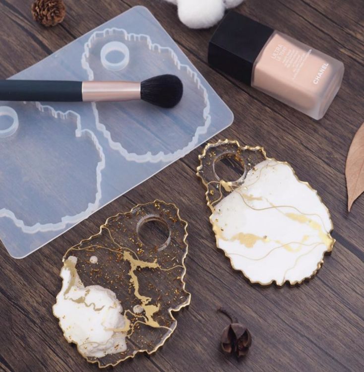 Силиконовый молд Epoxy Master палетка для макияжа, 20х13 см — картинка 6