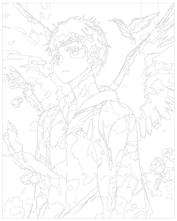 Картина по номерам «Аниме Волейбол Haikyu: Юу Нишиноя с крыльями» — картинка 3