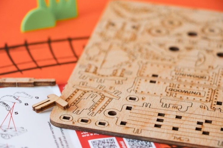 Конструктор из дерева «Вагон для угля» — картинка 4