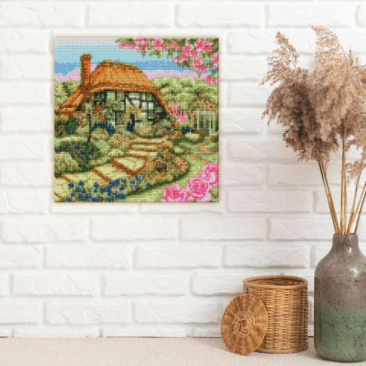 Алмазная вышивка «Домик с розами» — картинка 5