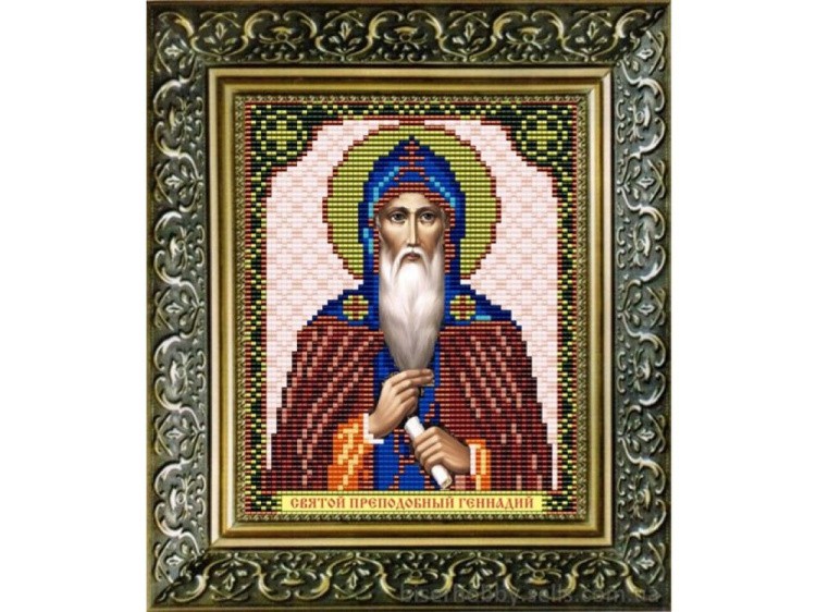 Рисунок на ткани «Св.Преподобный Геннадий»