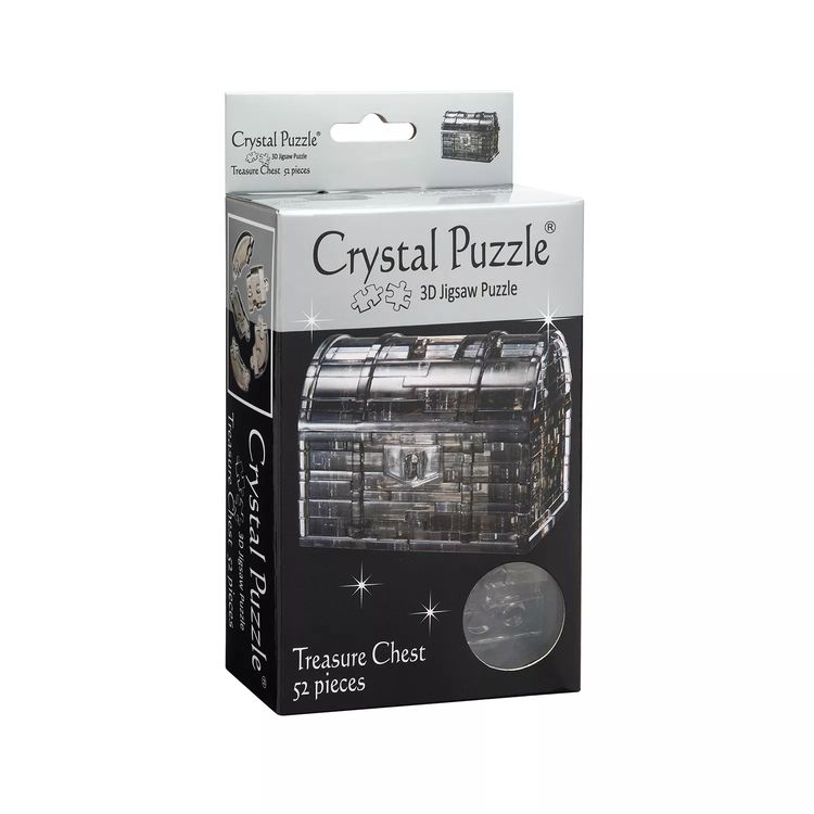 3D Головоломка «Сундук черный», Crystal Puzzl — картинка 3