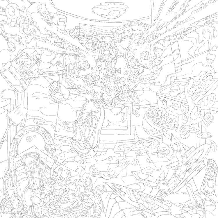 Картина по номерам «Mayot Майот Моет: Scum off the pot 2» — картинка 3