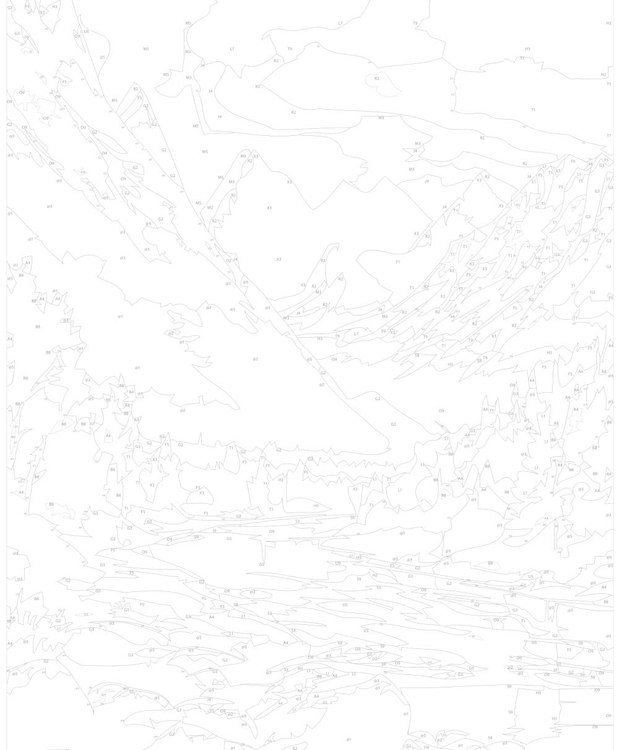 Картина по номерам «Горная речка» — картинка 3