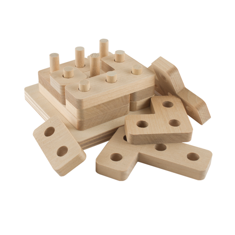 Деревянная развивающая игра «Сортер Тетрис», Пелси — картинка 2