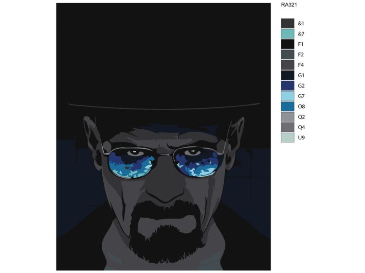 Картина по номерам «Уолтер» — картинка 2