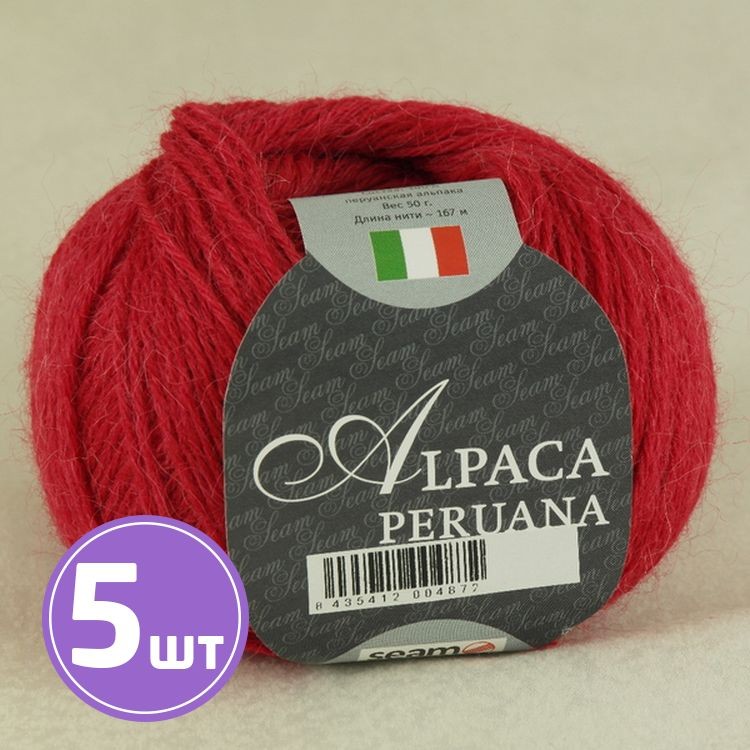 Пряжа SEAM ALPACA PERUANA (3650), гвоздика, 5 шт. по 50 г