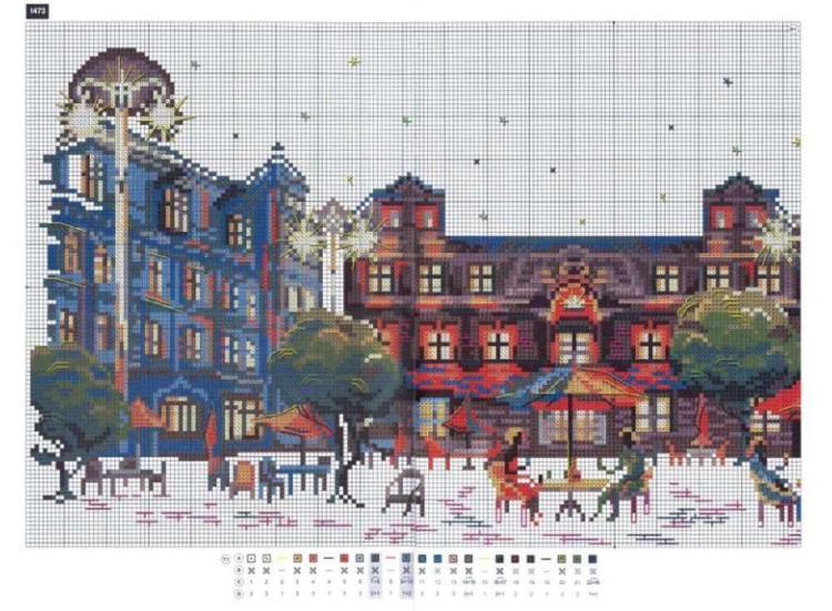 Набор для вышивания «Ночное кафе» — картинка 3