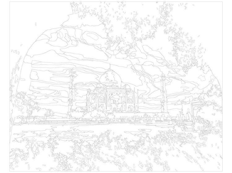 Картина по номерам «Тадж-Махал» — картинка 3