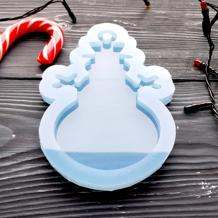 Снеговик, модель №5 - Силиконовый молд MyMold — картинка 4