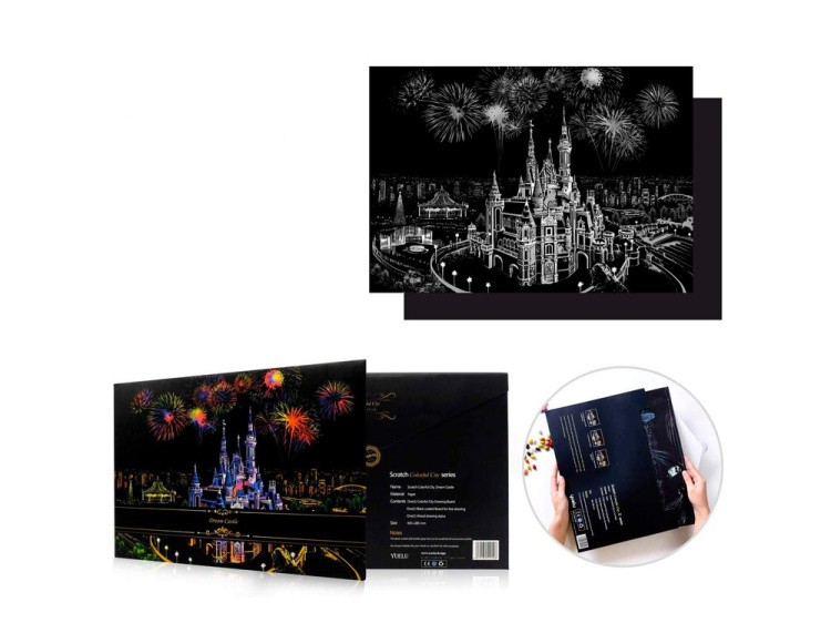 Скретч-картина «Dream Castle» (цветная) — картинка 5