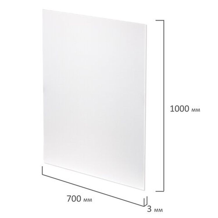 Пенокартон матовый, 70х100 см, толщина 3 мм, белый, комплект 5 листов, BRAUBERG — картинка 5