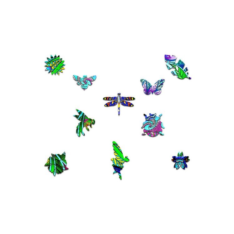 Деревянные пазлы «Стремительная Стрекоза L», Woodbests — картинка 4