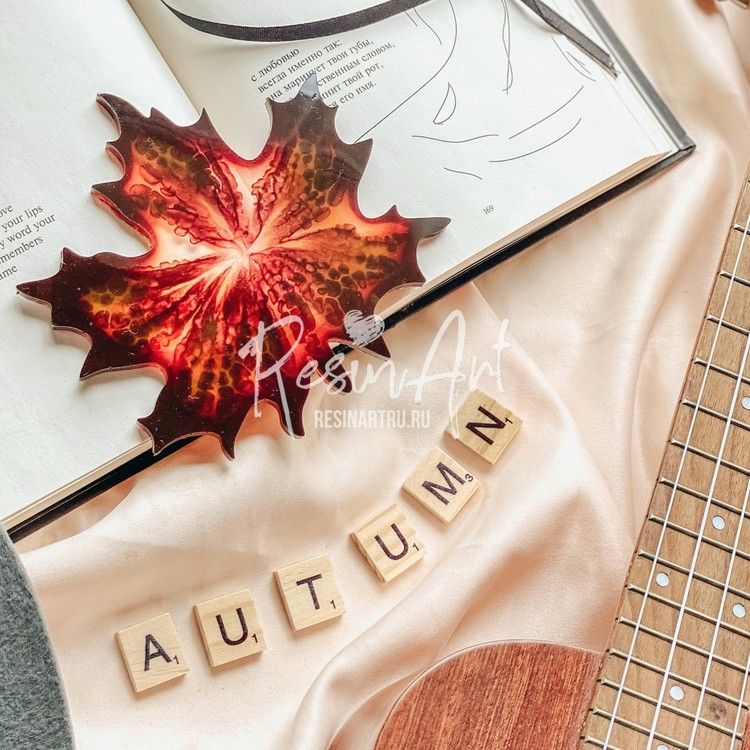 Подстаканник Кленовый лист №1 - Силиконовый молд, ResinArt — картинка 2