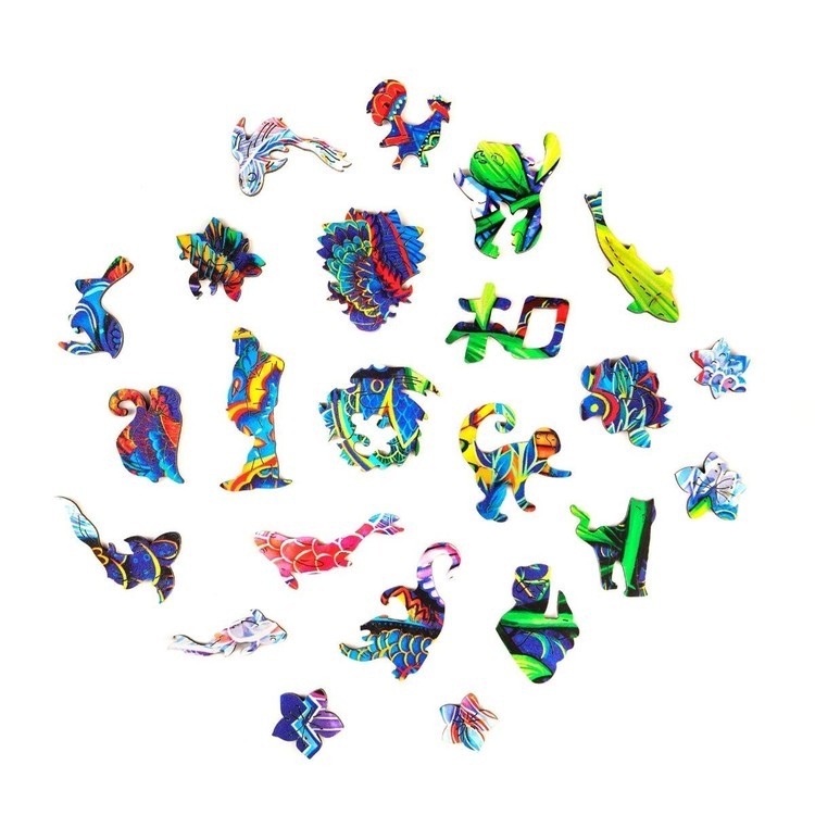 Деревянный пазл Unidragon «Серьезная панда», размер M (А4) — картинка 2